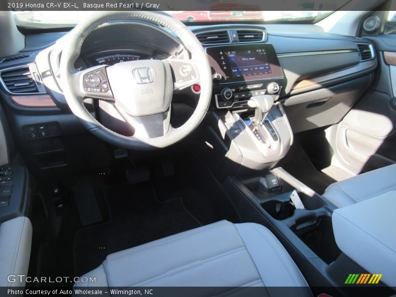 Basque Red Pearl II / Gray 2019 Honda CR-V EX-L
