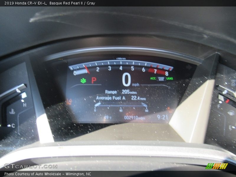 Basque Red Pearl II / Gray 2019 Honda CR-V EX-L
