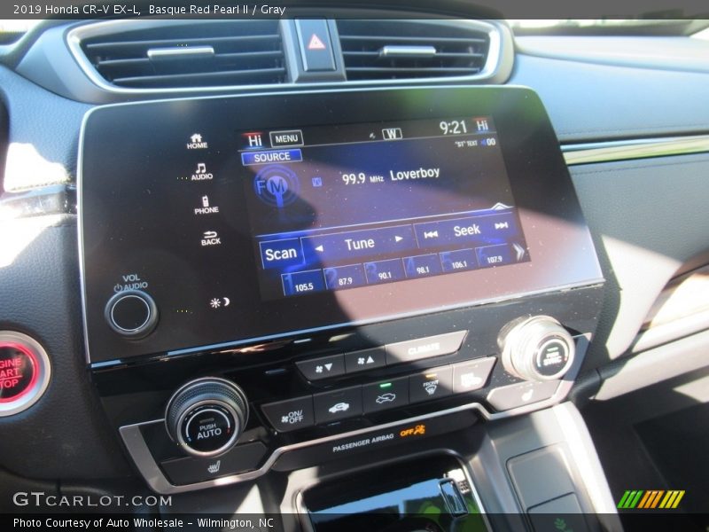 Basque Red Pearl II / Gray 2019 Honda CR-V EX-L