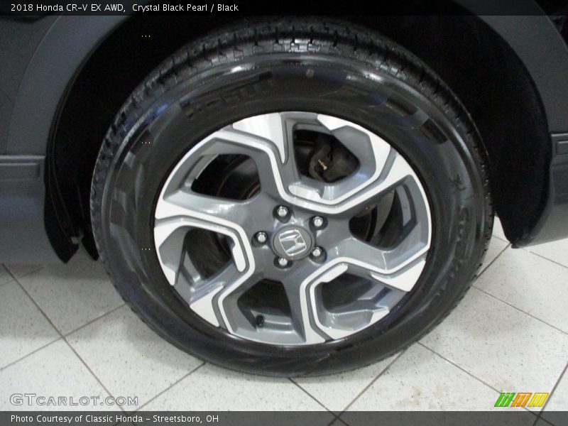 Crystal Black Pearl / Black 2018 Honda CR-V EX AWD