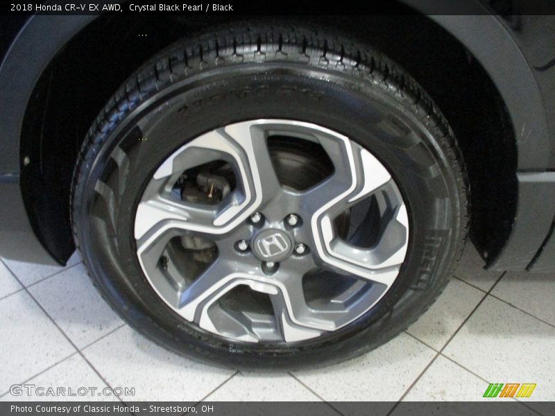 Crystal Black Pearl / Black 2018 Honda CR-V EX AWD