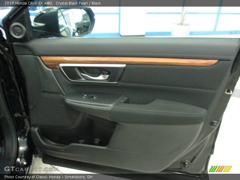 Crystal Black Pearl / Black 2018 Honda CR-V EX AWD