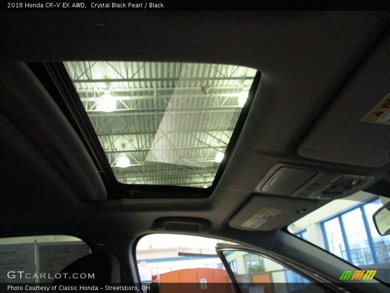 Crystal Black Pearl / Black 2018 Honda CR-V EX AWD