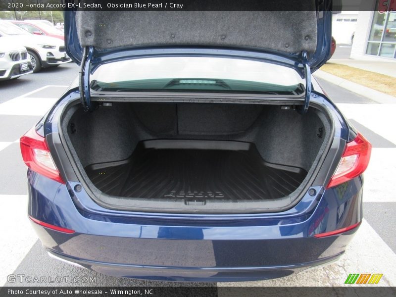 Obsidian Blue Pearl / Gray 2020 Honda Accord EX-L Sedan