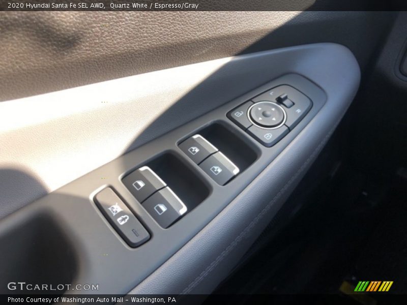 Quartz White / Espresso/Gray 2020 Hyundai Santa Fe SEL AWD