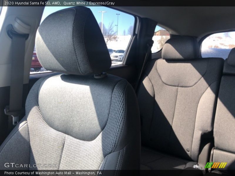Quartz White / Espresso/Gray 2020 Hyundai Santa Fe SEL AWD
