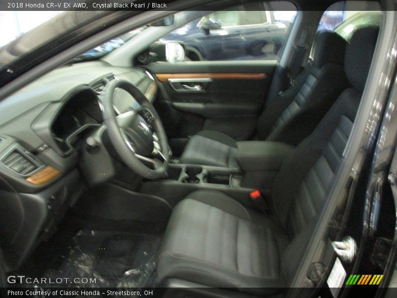 Crystal Black Pearl / Black 2018 Honda CR-V EX AWD