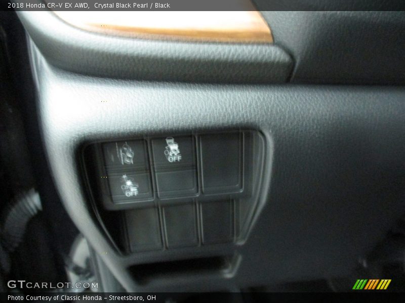 Crystal Black Pearl / Black 2018 Honda CR-V EX AWD