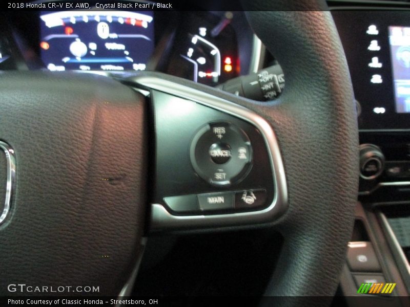 Crystal Black Pearl / Black 2018 Honda CR-V EX AWD
