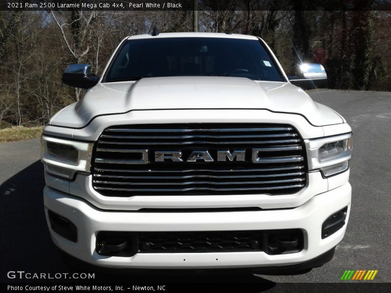Pearl White / Black 2021 Ram 2500 Laramie Mega Cab 4x4
