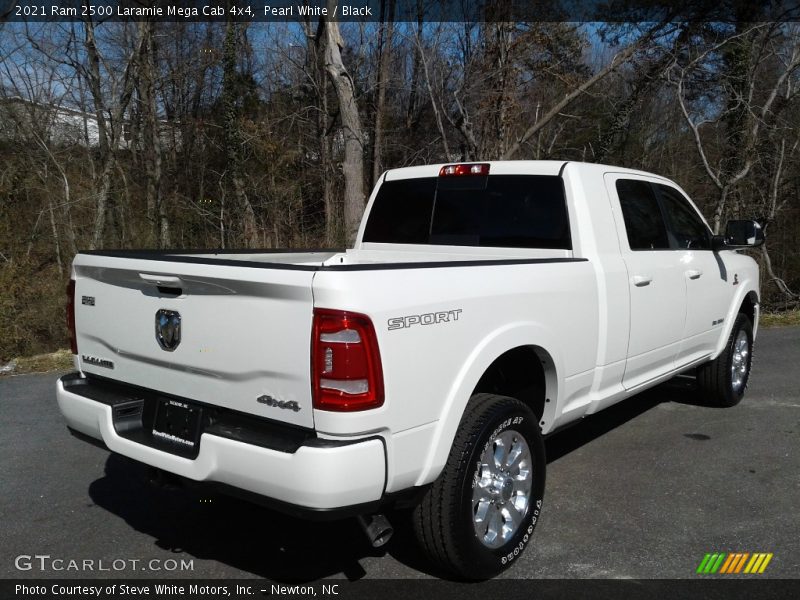 Pearl White / Black 2021 Ram 2500 Laramie Mega Cab 4x4