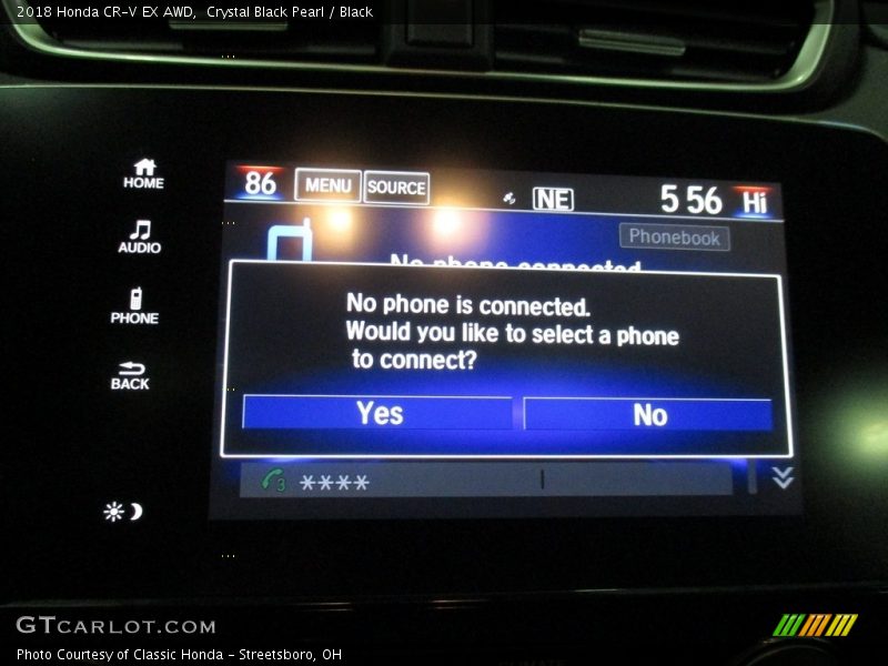 Crystal Black Pearl / Black 2018 Honda CR-V EX AWD