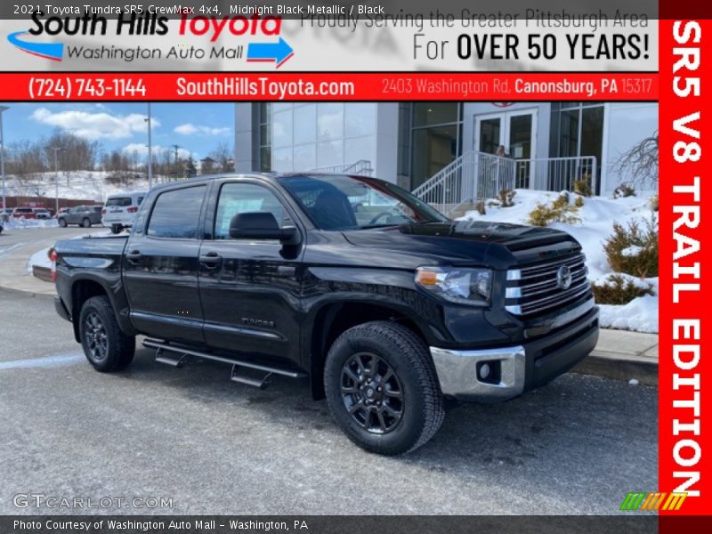 Midnight Black Metallic / Black 2021 Toyota Tundra SR5 CrewMax 4x4