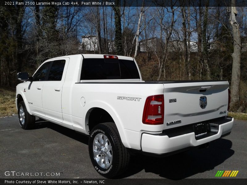 Pearl White / Black 2021 Ram 2500 Laramie Mega Cab 4x4