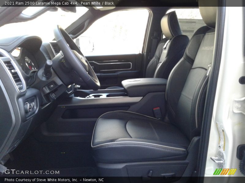 Pearl White / Black 2021 Ram 2500 Laramie Mega Cab 4x4
