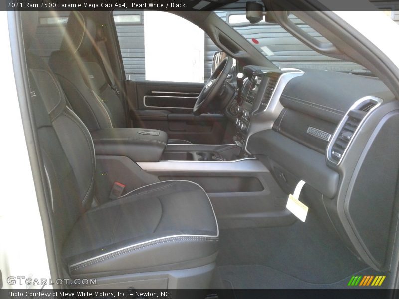 Pearl White / Black 2021 Ram 2500 Laramie Mega Cab 4x4