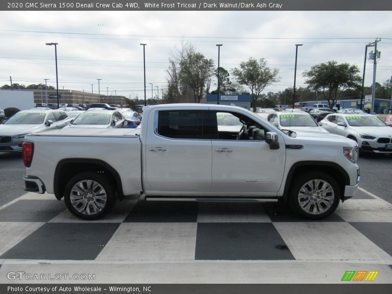 White Frost Tricoat / Dark Walnut/Dark Ash Gray 2020 GMC Sierra 1500 Denali Crew Cab 4WD