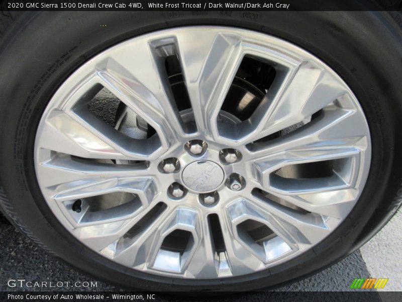White Frost Tricoat / Dark Walnut/Dark Ash Gray 2020 GMC Sierra 1500 Denali Crew Cab 4WD