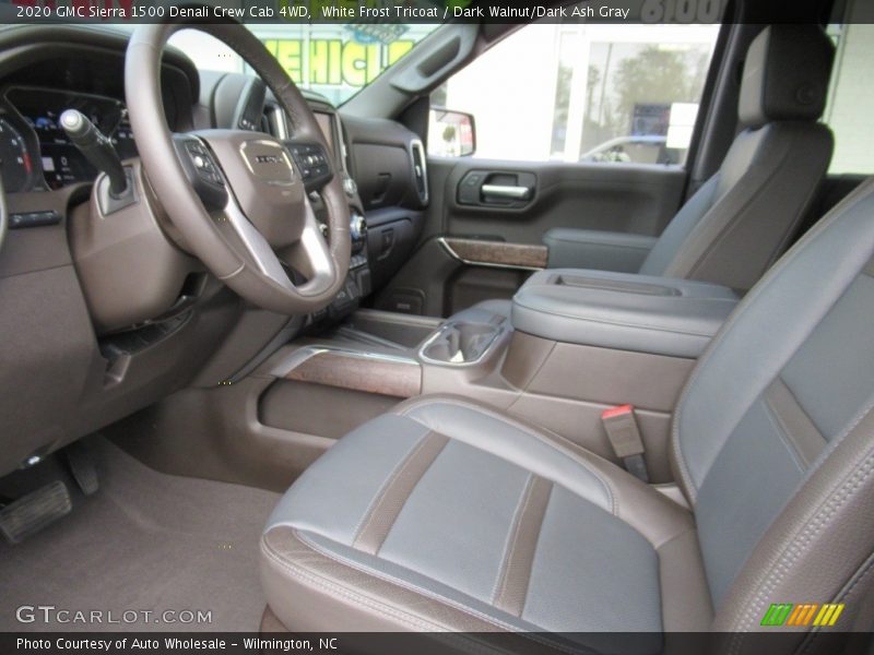 White Frost Tricoat / Dark Walnut/Dark Ash Gray 2020 GMC Sierra 1500 Denali Crew Cab 4WD