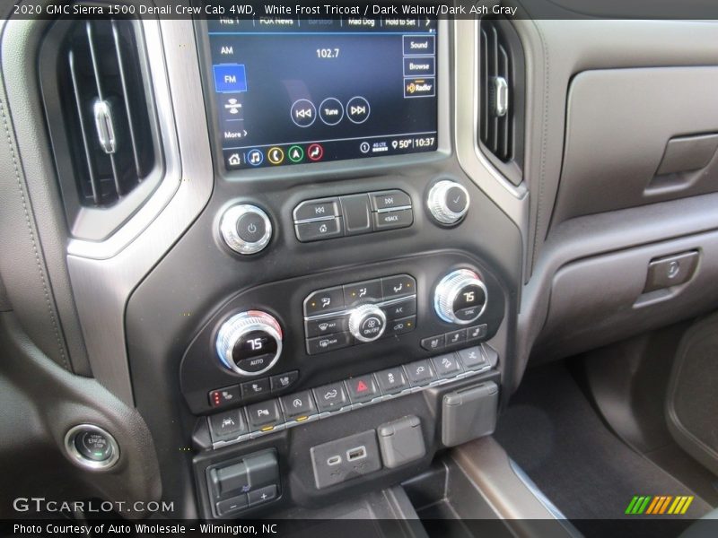 White Frost Tricoat / Dark Walnut/Dark Ash Gray 2020 GMC Sierra 1500 Denali Crew Cab 4WD
