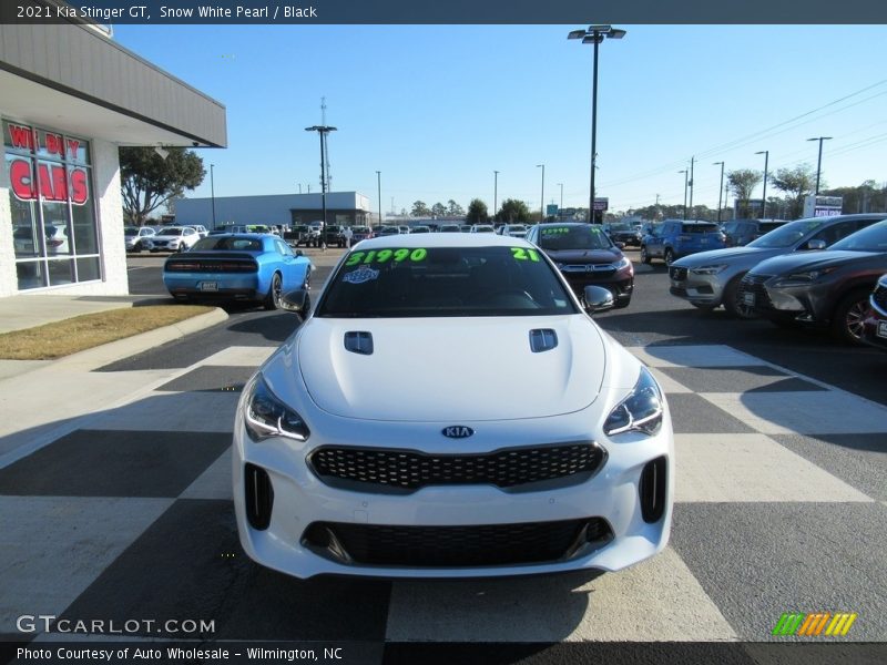 Snow White Pearl / Black 2021 Kia Stinger GT