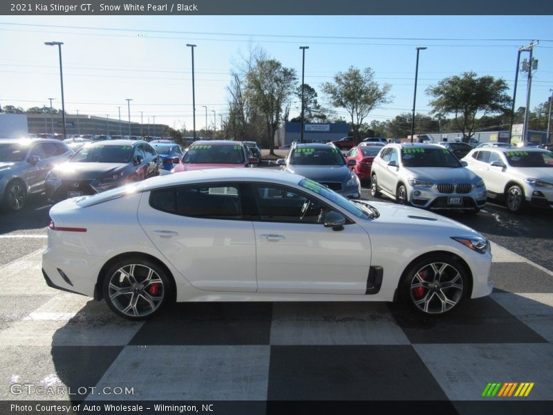 Snow White Pearl / Black 2021 Kia Stinger GT