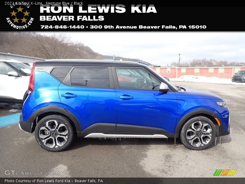 Neptune Blue / Black 2021 Kia Soul X-Line