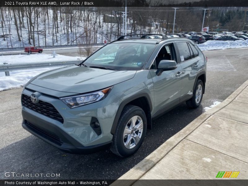 Lunar Rock / Black 2021 Toyota RAV4 XLE AWD