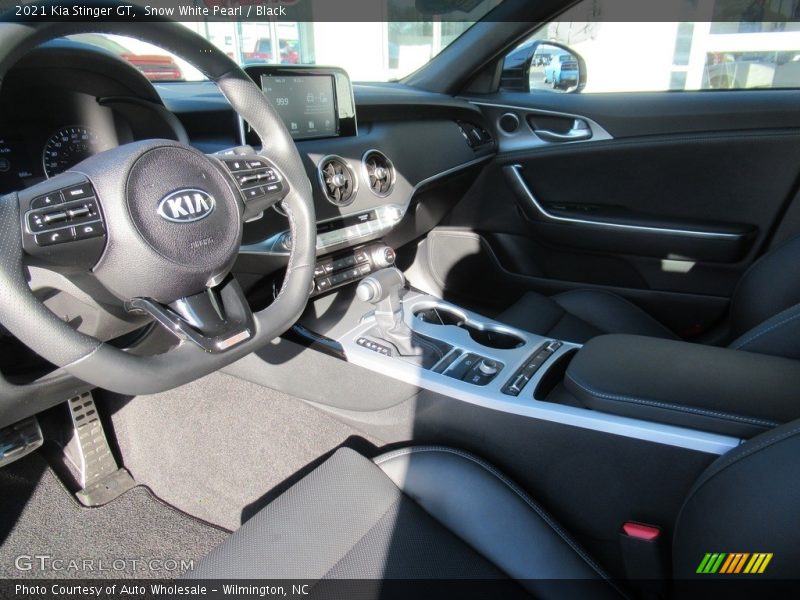 Snow White Pearl / Black 2021 Kia Stinger GT