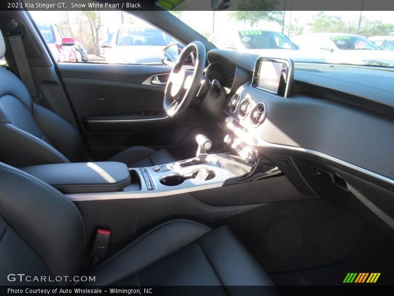 Snow White Pearl / Black 2021 Kia Stinger GT