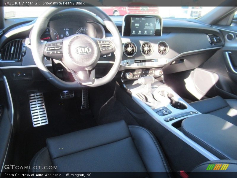 Snow White Pearl / Black 2021 Kia Stinger GT