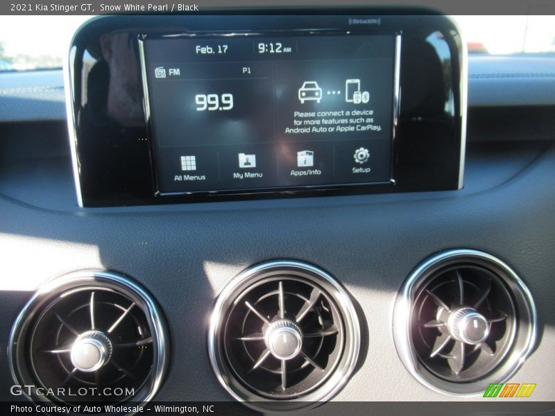 Snow White Pearl / Black 2021 Kia Stinger GT