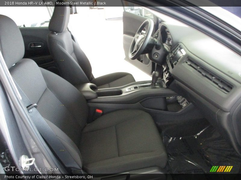 Modern Steel Metallic / Black 2018 Honda HR-V LX AWD