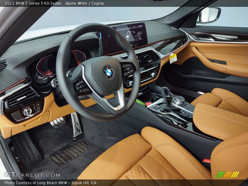  2021 5 Series 540i Sedan Cognac Interior