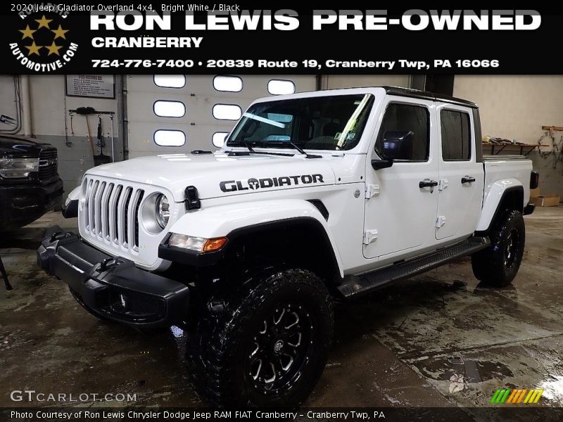 Bright White / Black 2020 Jeep Gladiator Overland 4x4