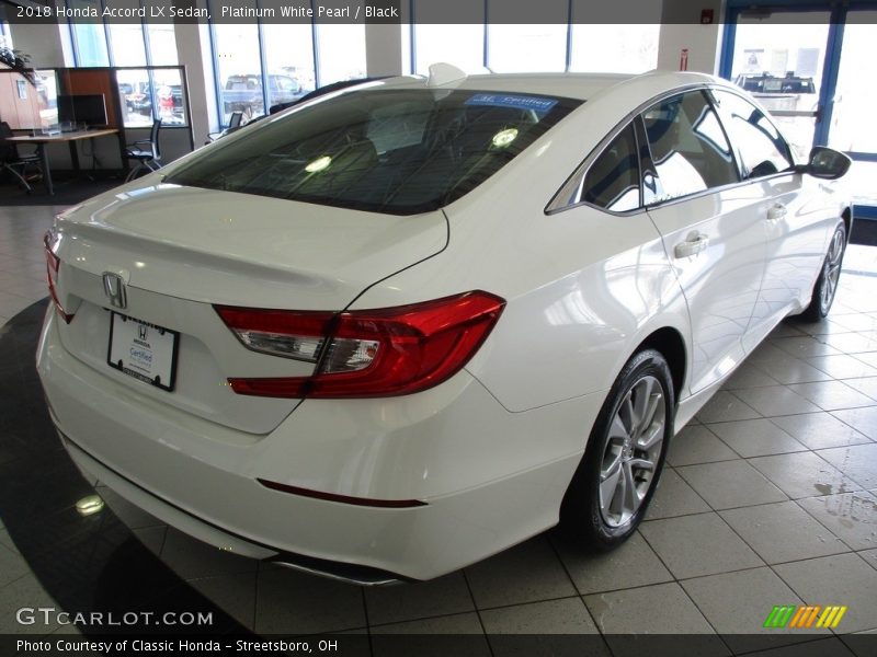 Platinum White Pearl / Black 2018 Honda Accord LX Sedan