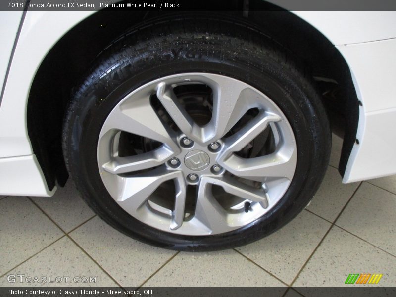 Platinum White Pearl / Black 2018 Honda Accord LX Sedan