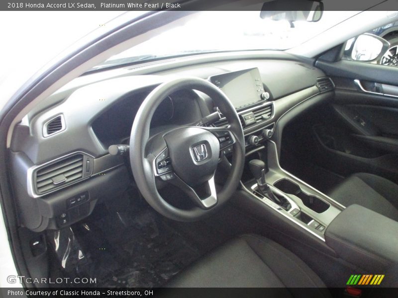 Platinum White Pearl / Black 2018 Honda Accord LX Sedan