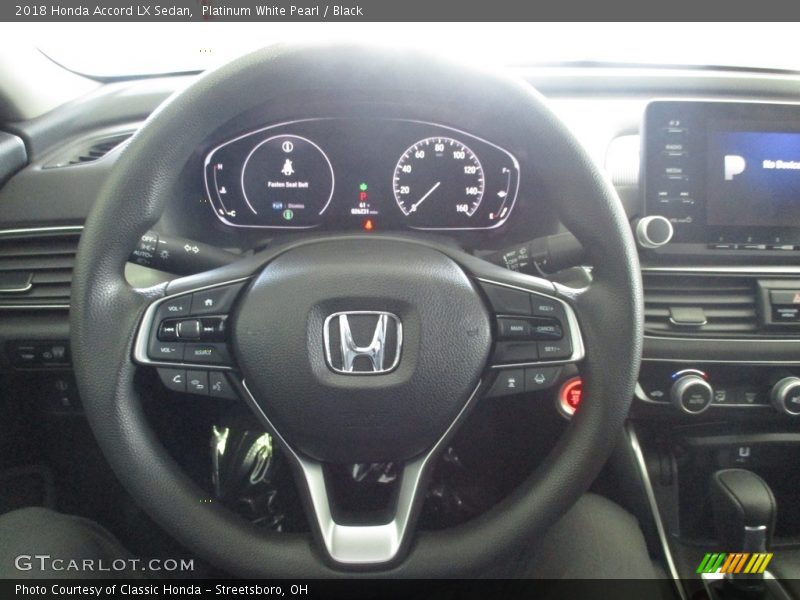 Platinum White Pearl / Black 2018 Honda Accord LX Sedan