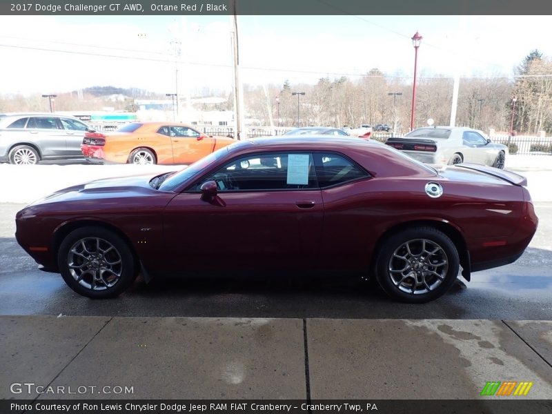 Octane Red / Black 2017 Dodge Challenger GT AWD