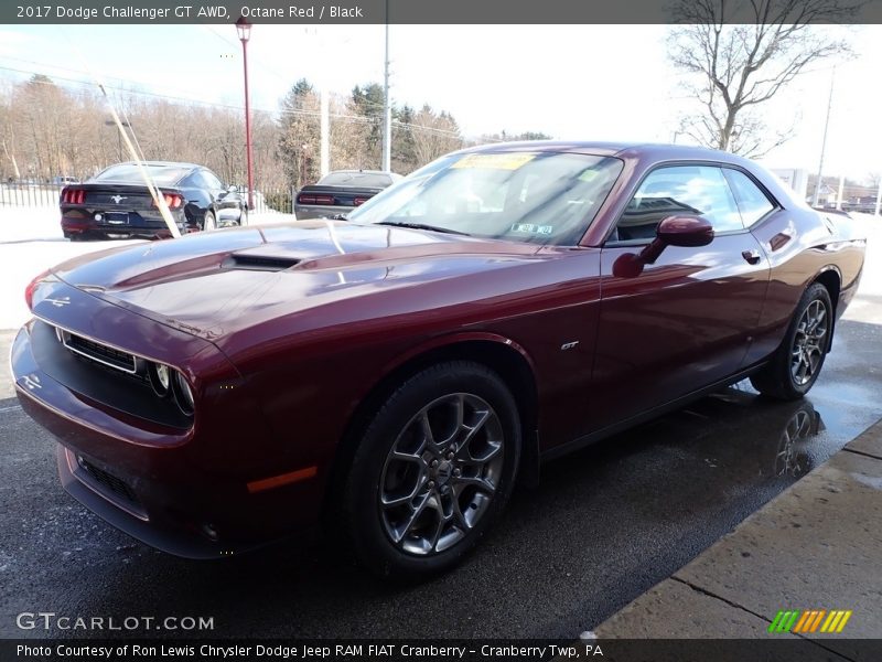 Octane Red / Black 2017 Dodge Challenger GT AWD