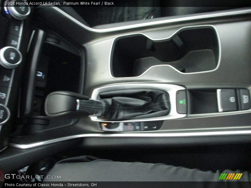 Platinum White Pearl / Black 2018 Honda Accord LX Sedan