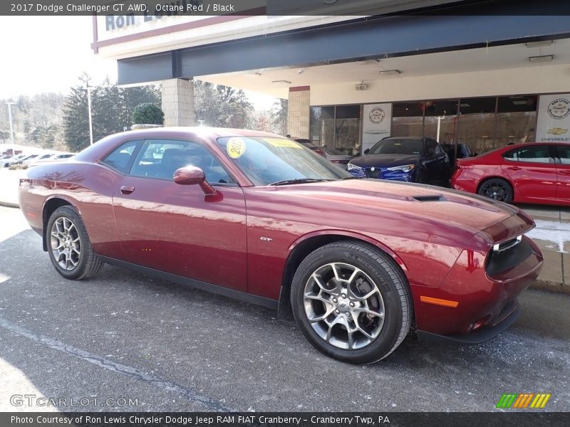Octane Red / Black 2017 Dodge Challenger GT AWD