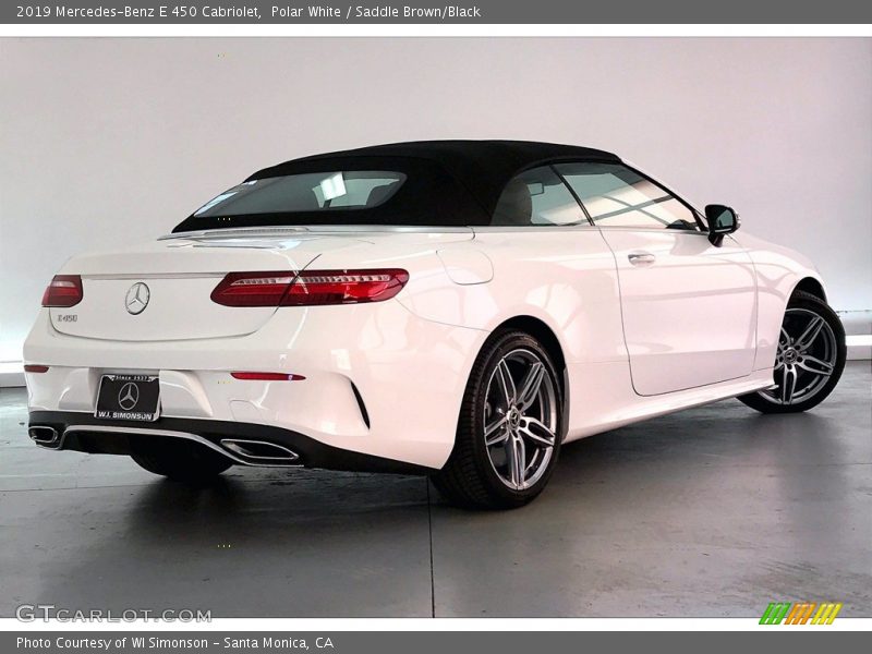 Polar White / Saddle Brown/Black 2019 Mercedes-Benz E 450 Cabriolet