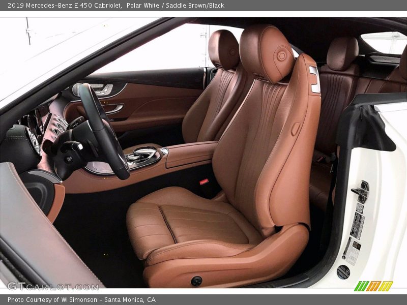 Polar White / Saddle Brown/Black 2019 Mercedes-Benz E 450 Cabriolet