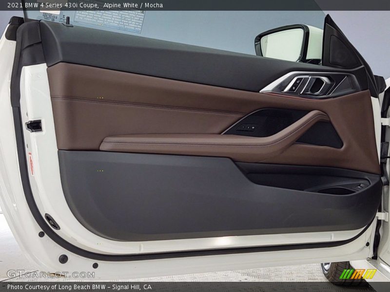 Alpine White / Mocha 2021 BMW 4 Series 430i Coupe
