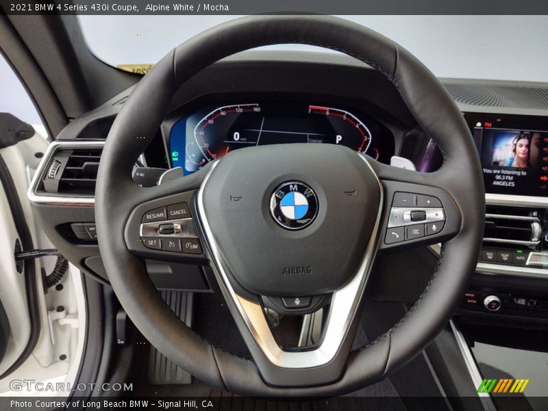 Alpine White / Mocha 2021 BMW 4 Series 430i Coupe