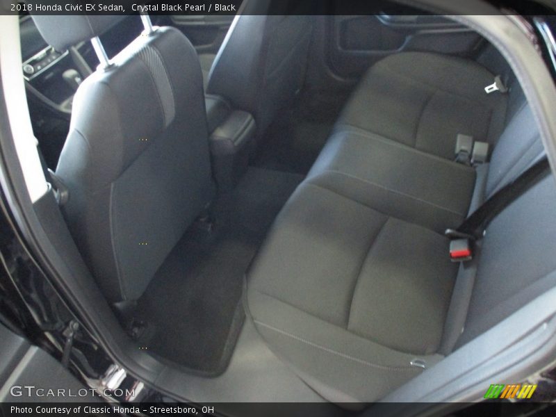 Crystal Black Pearl / Black 2018 Honda Civic EX Sedan