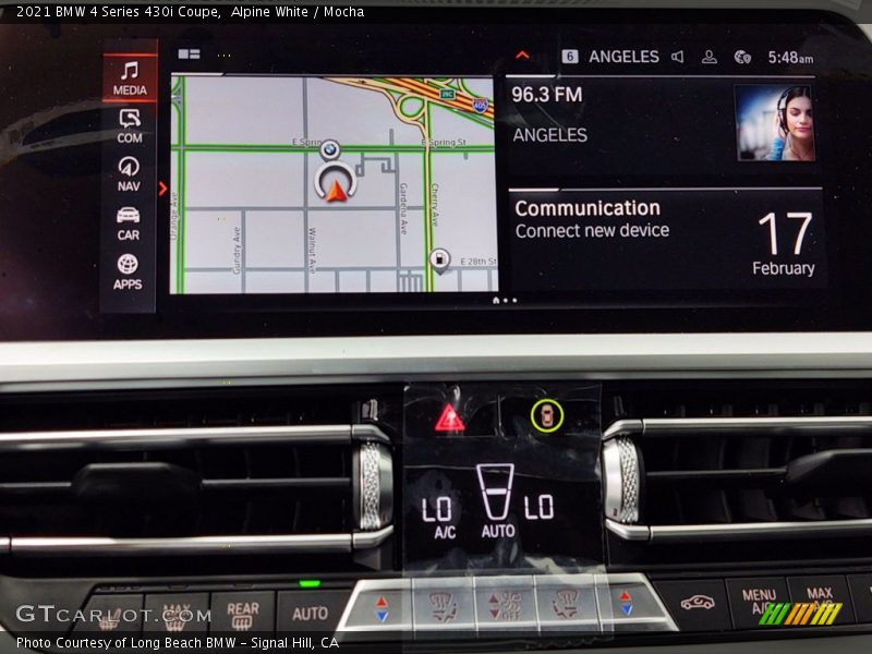 Alpine White / Mocha 2021 BMW 4 Series 430i Coupe