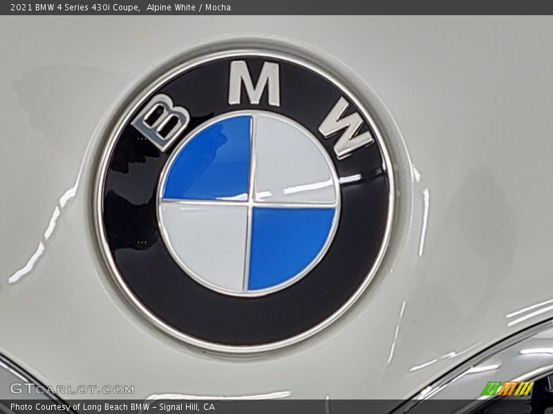 Alpine White / Mocha 2021 BMW 4 Series 430i Coupe